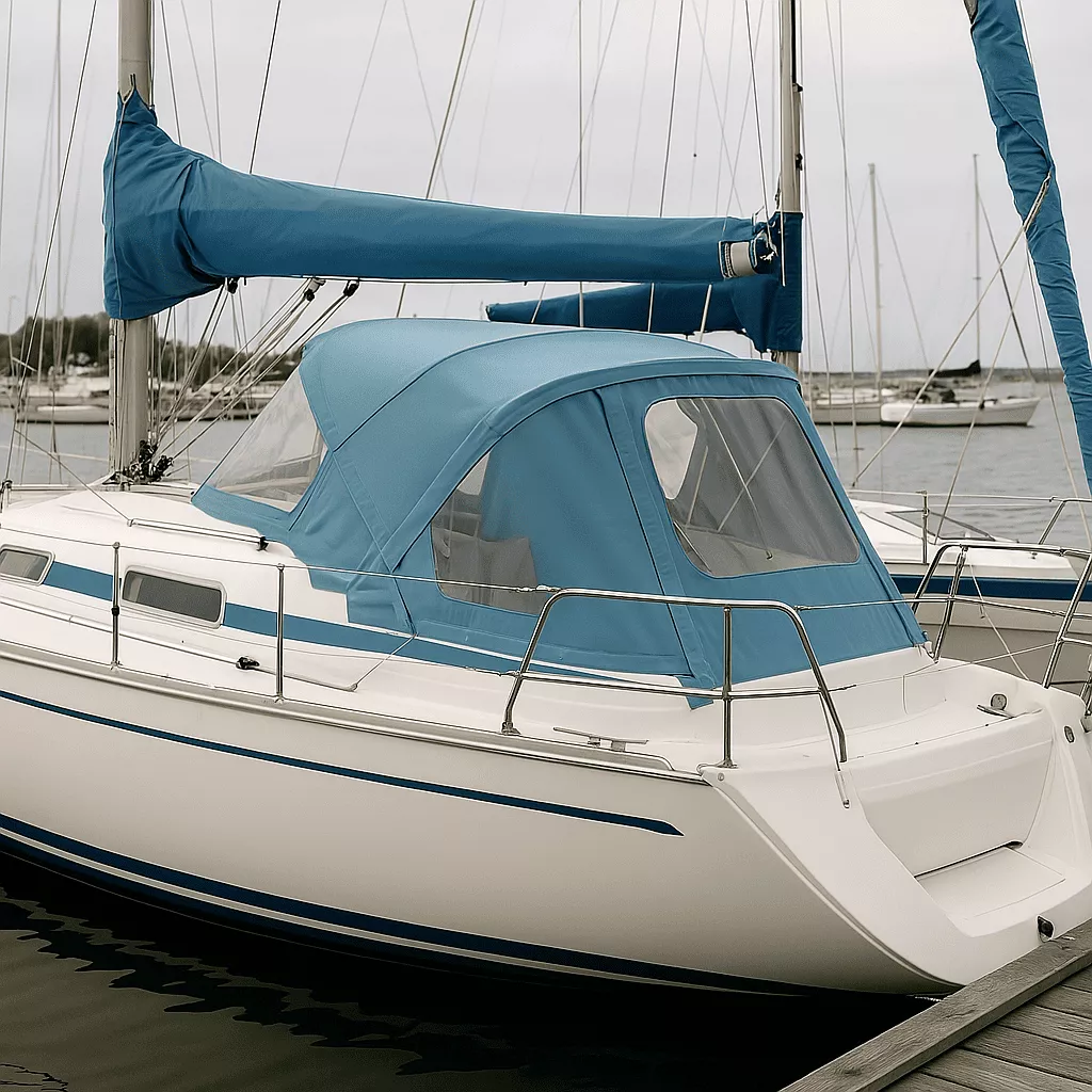 Tvätta segel – så får du bort salt, mögel och grådask Båtkapell på segelbåt i Göteborgs skärgård – sytt och tvättat av CK Tvätt & Syservice
